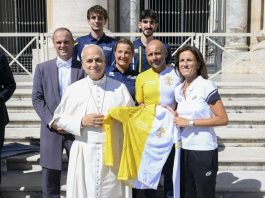 Giochi del Mediterraneo, sportivi di Athletica Vaticana ricevuti da Papa Leone XIV