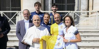 Giochi del Mediterraneo, sportivi di Athletica Vaticana ricevuti da Papa Leone XIV