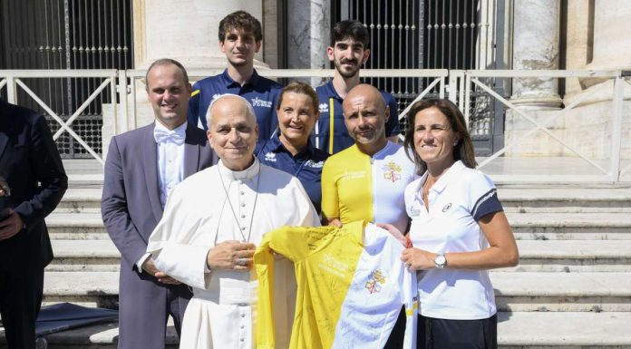 Giochi del Mediterraneo, sportivi di Athletica Vaticana ricevuti da Papa Leone XIV