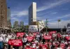 Proteste per Netanyahu all’Onu, fermata Susan Sarandon