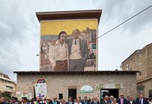 Inaugurato a Canicattì il murale dedicato ad Antonino e Stefano Saetta