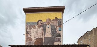 Inaugurato a Canicattì il murale dedicato ad Antonino e Stefano Saetta