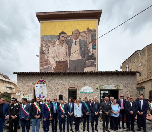 Inaugurato a Canicattì il murale dedicato ad Antonino e Stefano Saetta