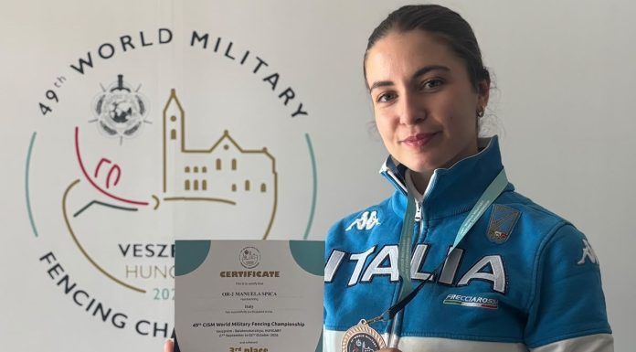 Mondiali Militari, Manuela Spica bronzo nella sciabola a Budapest