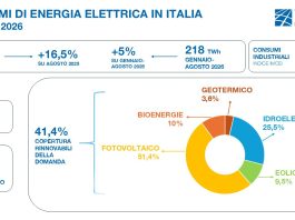 Terna, ad agosto consumi elettrici +16,5% rispetto all’anno precedente: è il dato mensile più alto di sempre