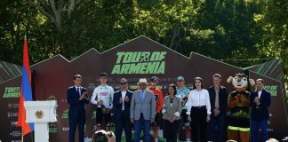 Tour of Armenia, l’Ambasciatore Ferranti partecipa alla cerimonia di premiazione