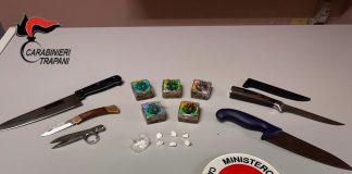 Controlli straordinari dei Carabinieri nel Trapanese, 4 fermi per droga