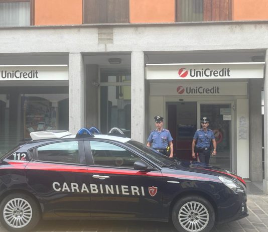 Arrestato l’autore della rapina alla Banca UniCredit di Sant’Angelo Lodigiano