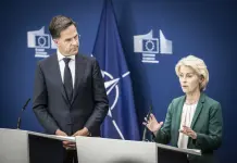 Incontro von der Leyen-Rutte a Bruxelles: “Ue e Nato unite, manterranno la pressione sulla Russia”