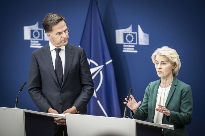 Von Der Leyen And Rutte Meeting In Brussels