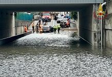 Maltempo al Centro-Nord, donna muore annegata in un sottopasso allagato in provincia di Udine. 200 interventi dei Vigili del Fuoco in Toscana