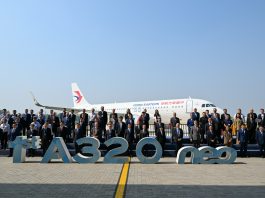 Cina: Airbus consegna il primo A320 assemblato nella nuova FAL di Tianjin (1)