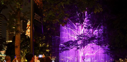 Cina: lo spettacolo di luci apre il festival Shining Shanghai (2)
