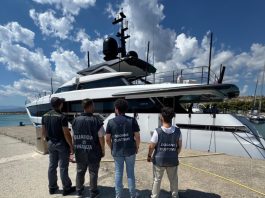 Nel Reggino sequestrato uno yacht di lusso da oltre 10 milioni di euro