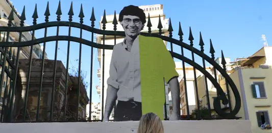 Napoli commemora con un’opera d’arte il giornalista Giancarlo Siani ucciso dalla camorra