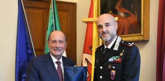 Schifani riceve il nuovo Comandante Provinciale dei Carabinieri di Palermo