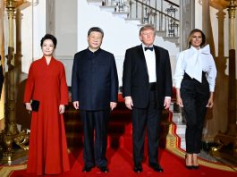 Cina-USA: Xi e Trump al banchetto di benvenuto alla Casa Bianca