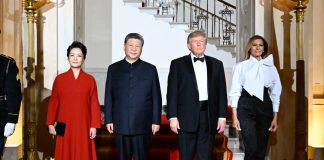 Cina-USA: Xi e Trump al banchetto di benvenuto alla Casa Bianca