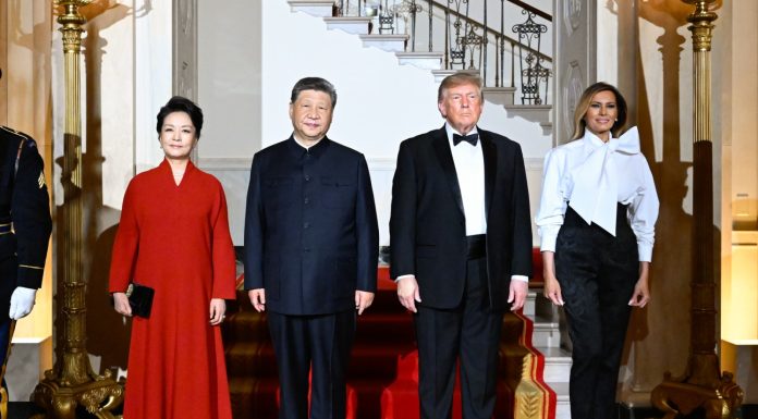 Cina-USA: Xi e Trump al banchetto di benvenuto alla Casa Bianca