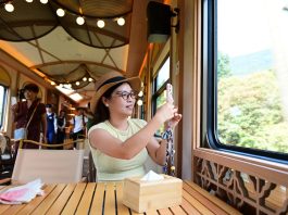 Cina: il treno turistico del Wuyishan attira tanti visitatori (2)