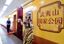 Cina: il treno turistico del Wuyishan attira tanti visitatori (3)