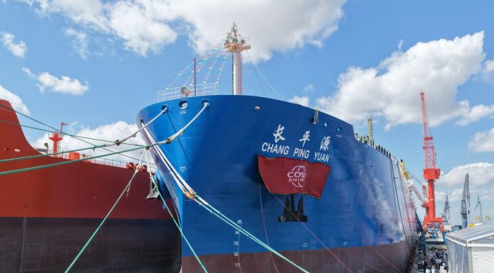 Cina: consegnata nave gasiera Chang Ping Yuan da 88.000 metri cubi (2)
