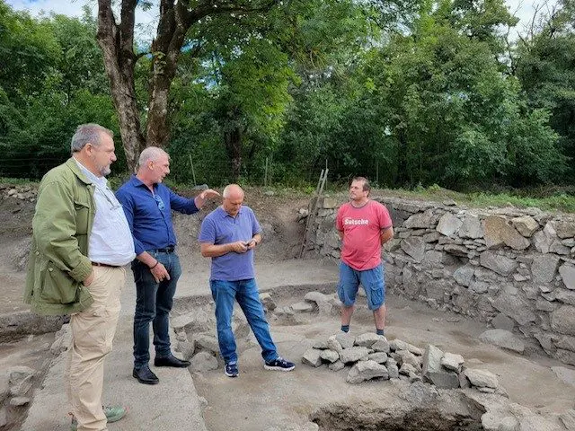 Massimiliano D’Antuono al sito archeologico di Dmanisi