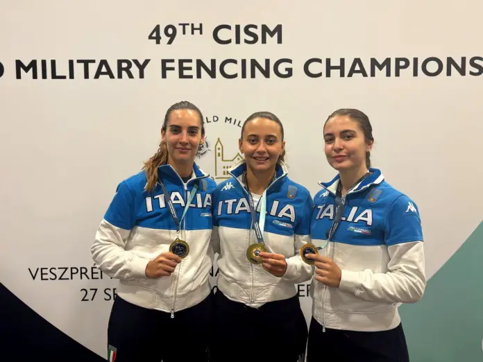 squadra sciabolatrici Di Carlo-Landi-Spica