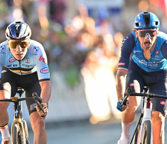 Evenepoel campione d’Europa, beffato per un soffio Ciccone