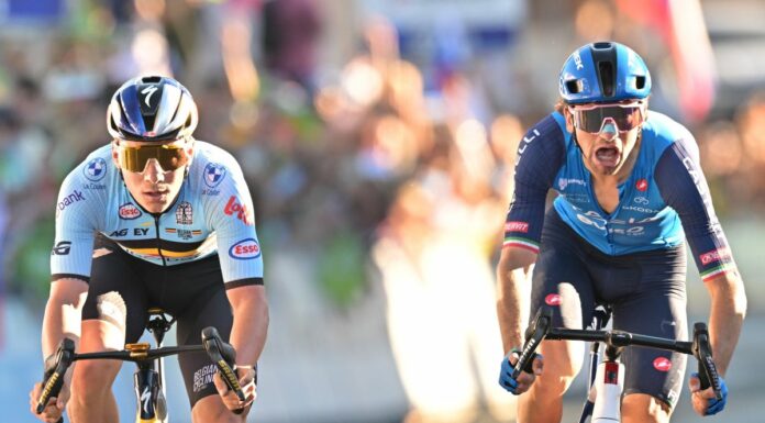 Evenepoel campione d’Europa, beffato per un soffio Ciccone