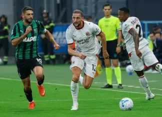 Odenthal risponde a Rabiot, al Mapei Stadium Sassuolo-Milan 1-1