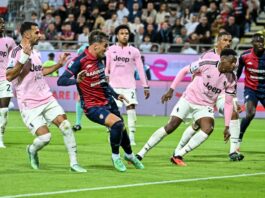 Il Cagliari ferma la Juve sull’1-1, Kolo Muani risponde a Maldini