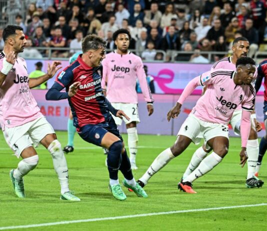 Il Cagliari ferma la Juve sull’1-1, Kolo Muani risponde a Maldini