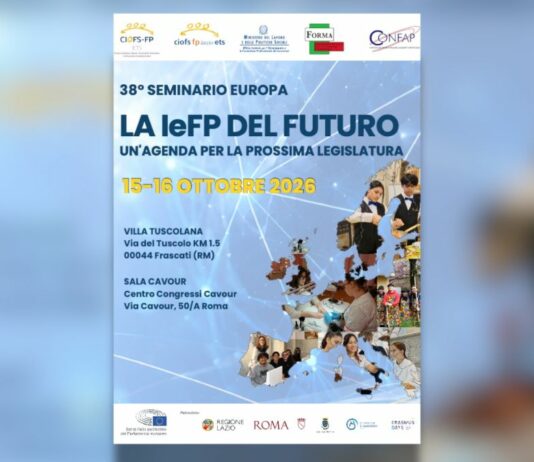 Istruzione e formazione professionale, 15-16 ottobre Seminario Europa CIOFS-FP ETS