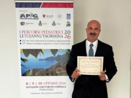 Palermo, premiati pediatra Giovanni Muscolino e la Neonatologia di Villa Serena