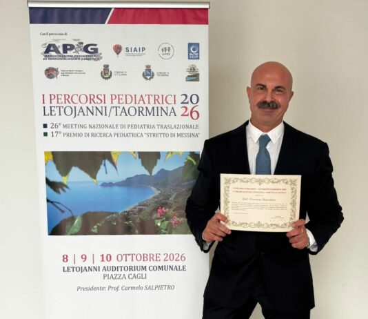 Palermo, premiati pediatra Giovanni Muscolino e la Neonatologia di Villa Serena
