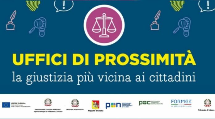 Giustizia, nuove tappe a Sciacca e Marsala per il progetto “Uffici di prossimità”