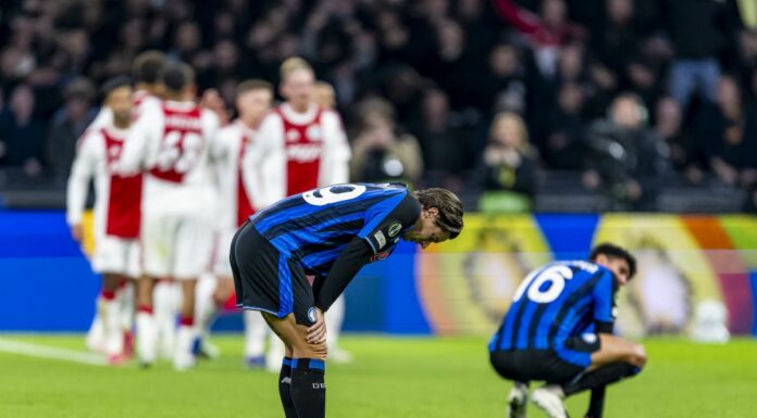 L’Atalanta si arrende nel finale in Conference, l’Ajax vince 2-0