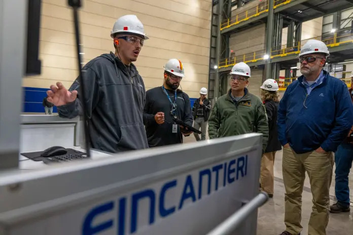 Acting Sec Nav Hung Cao visits Fincantieri