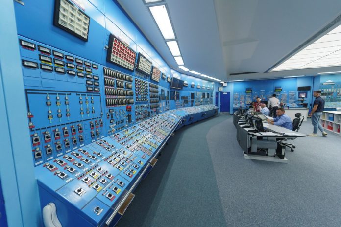 Cernavoda nuclear power plant control room