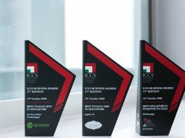 Premiate tre imprese agli ICCS Business Awards per il contributo alle relazioni economiche tra Italia e Singapore