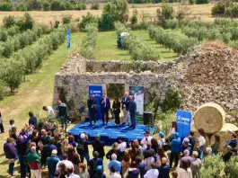Mapei consegna 1.5000 ulivi agli agricoltori di Olivami