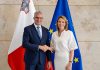 Malta, il presidente della Camera dei rappresentanti Abela incontra Metsola: focus su migrazione e sicurezza