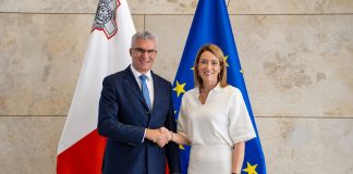 Malta, Speaker Abela and EP President Metsola discuss EU migration burden-sharing