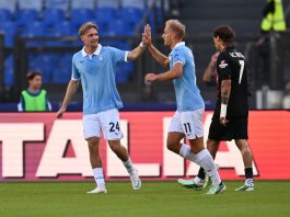 La Lazio supera 3-1 il Monza e riaggancia l’Inter in testa alla classifica