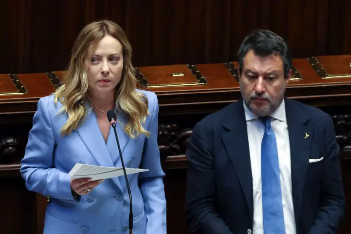 Roma, comunicazioni della presidente del consiglio Giorgia Meloni alla Camera dei deputati