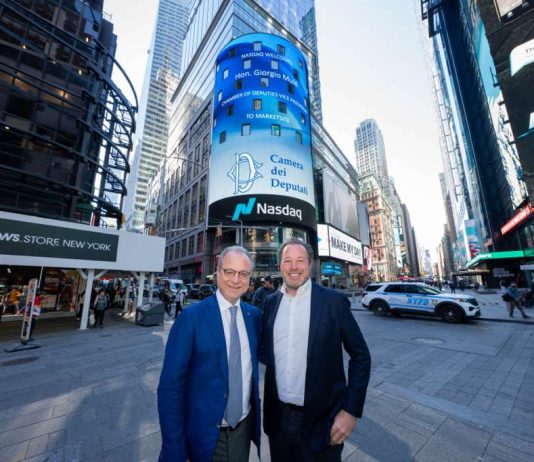 Mulè a New York, il Nasdaq rende omaggio all’Italia