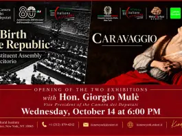 A New York la mostra sugli 80 anni della Costituente e la Maddalena in estasi del Caravaggio. Il 14 ottobre l’inaugurazione con Mulè