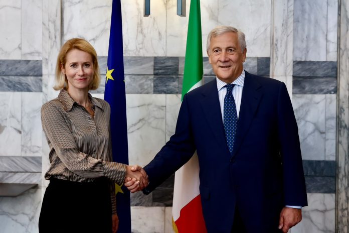 Tajani-incontra-lAlto-Rappresentante-UE-Kaja-Kallas.-Focus-su-Mar-Rosso-Ucraina-azione-europea-e-principali-sfide-internazionali