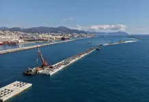 Nuova Diga Foranea di Genova, posato il nuovo cassone: raggiunti i 1.670 metri di estensione